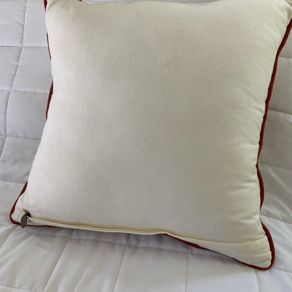 Floral Embroidered Throw Pillow - Picture 5 of 5